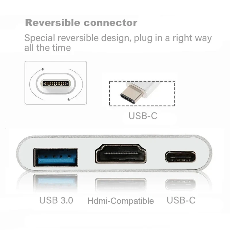 3 IN 1 USB PD HDMI Docking Sta - Docking Station Usb C 评论和价格