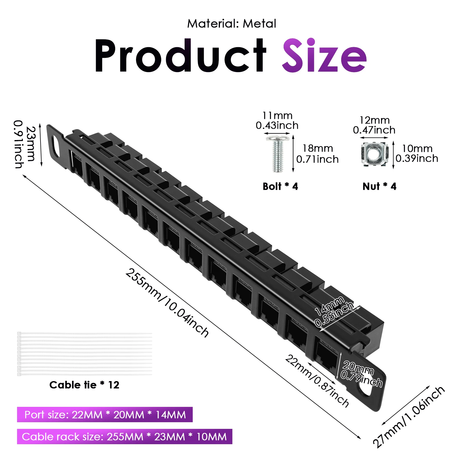 12 Port Patch Panel 10inch 0.5 - Patch Panel Cat6 评论和价格