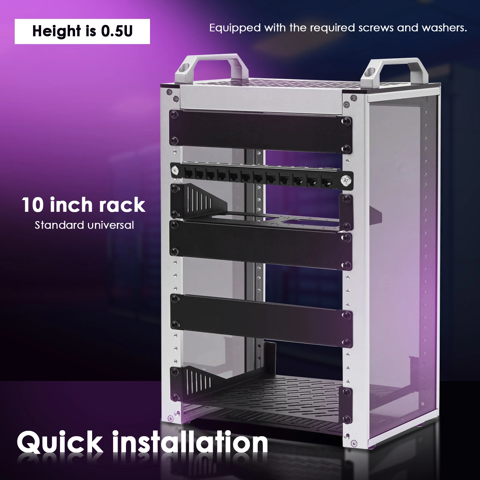 12 Port Patch Panel 10inch 0.5 - Patch Panel Cat6 评论和价格