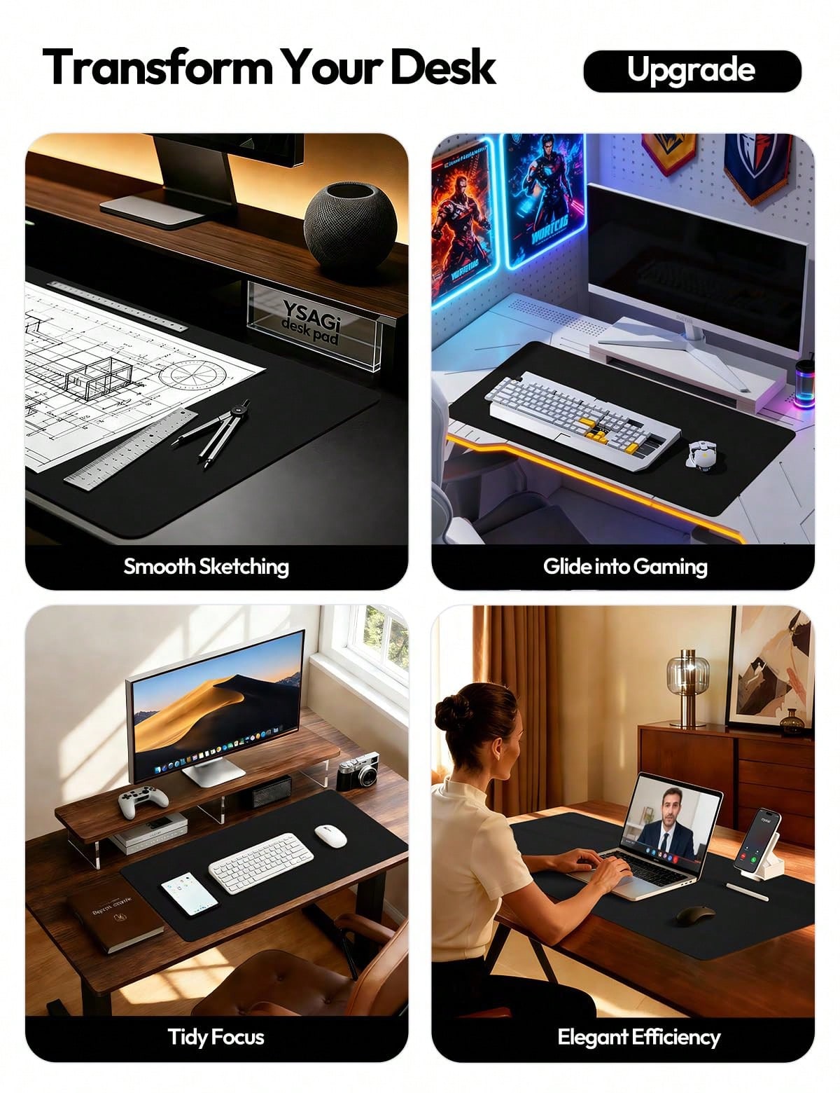 Large Black & Beige Checkerboa - Office Tech Design 评论和价格