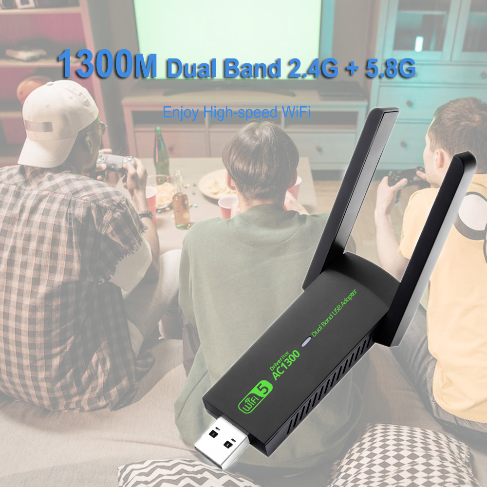 Drive free 1300Mbps Gigabit Du - Gigabit Network Card 评论和价格