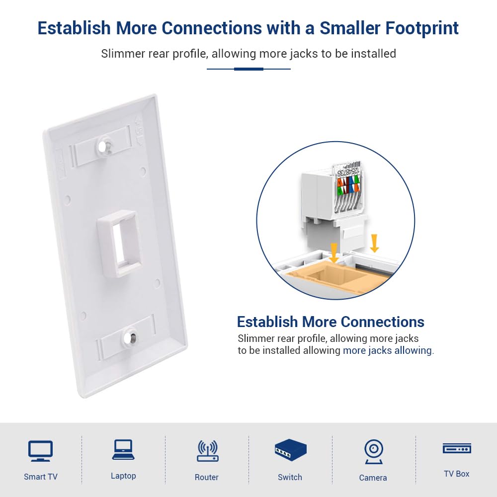 Cat6 Keystone Ethernet RJ45 Ne - Patch Panel Cat6 评论和价格