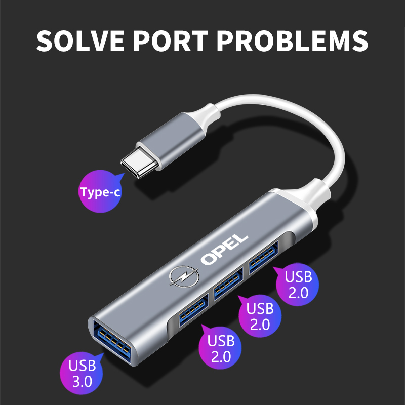 Car USB Hub Splitter Docking S - Docking Station Usb C 评论和价格