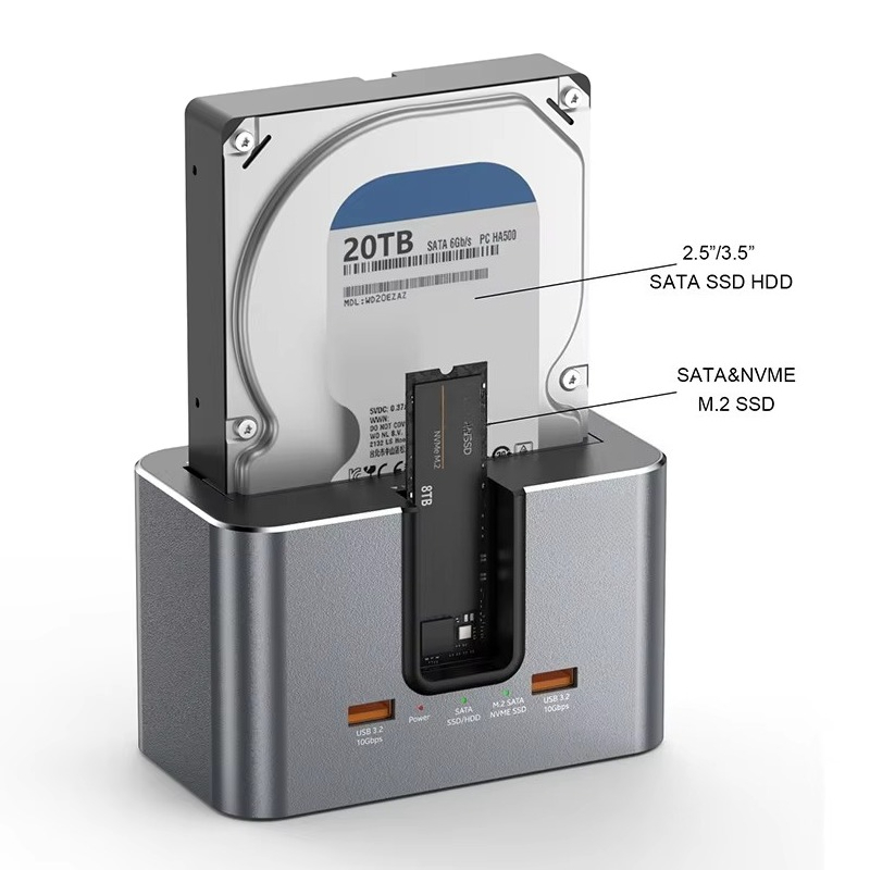 EE1 Custom All in One Dual Bay - Docking Station Usb C 评论和价格