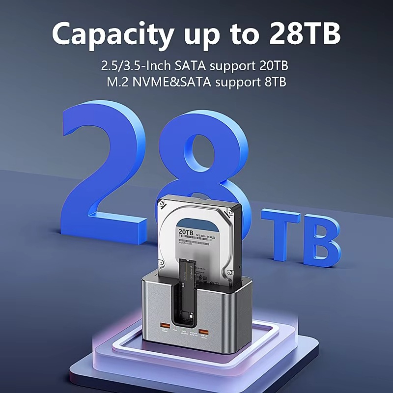 EE1 Custom All in One Dual Bay - Docking Station Usb C 评论和价格