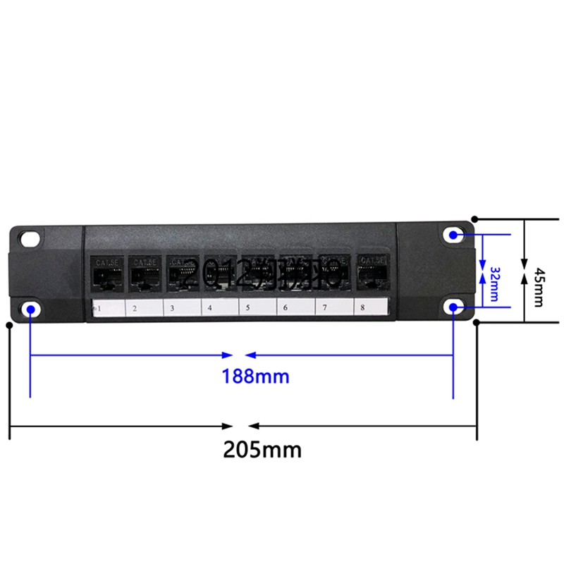 8 Port Straight-Through CAT6 P - Patch Panel Cat6 评论和价格