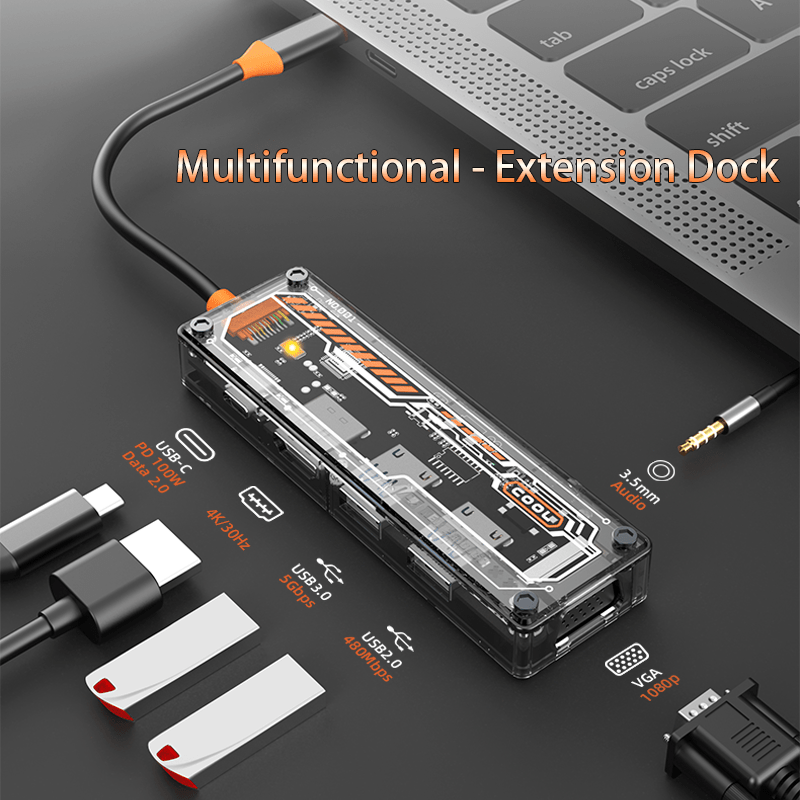 6-in-1 USB C Hub for MacBook P - Docking Station Usb C 评论和价格