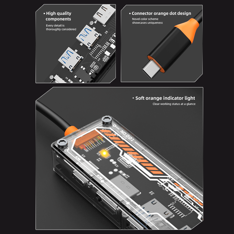 6-in-1 USB C Hub for MacBook P - Docking Station Usb C 评论和价格