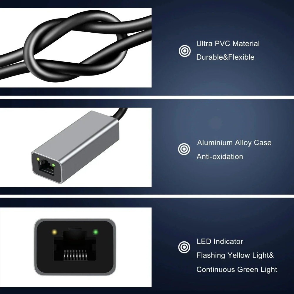 Type C Ethernet Adapter USB 3. - Gigabit Network Card 评论和价格