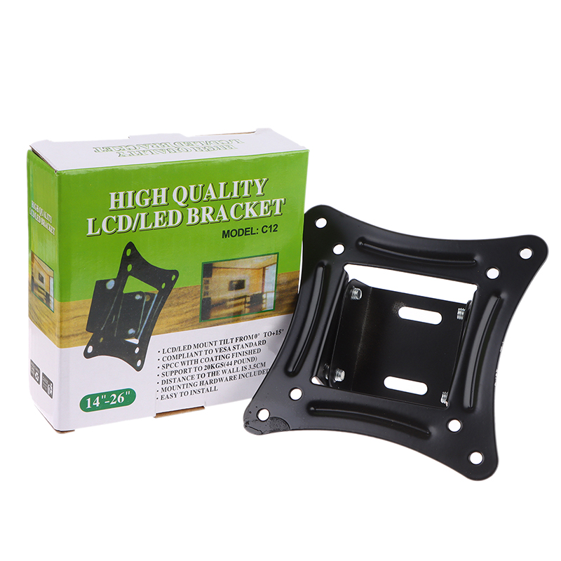 [E] 1Set 14-27Inch TV Mounts L - Flat Panel Mount Tilt 评论和价格
