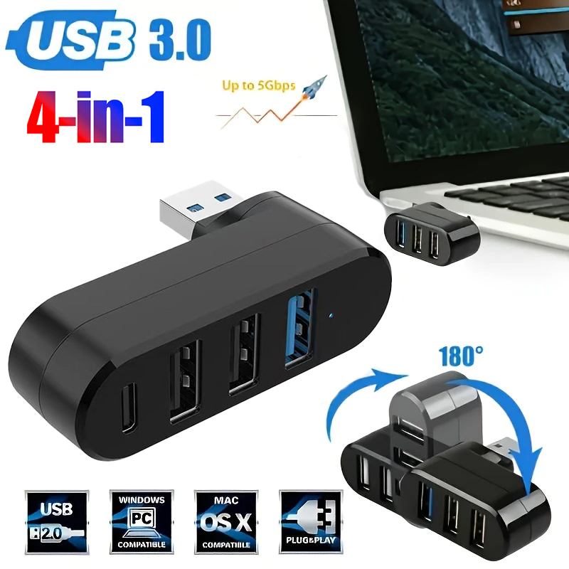 USB 3.0 Power Adapter 180° Rot - Docking Station Usb C 评论和价格