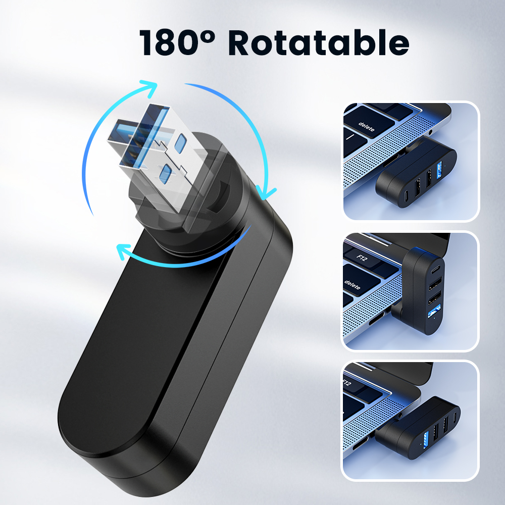USB 3.0 Power Adapter 180° Rot - Docking Station Usb C 评论和价格