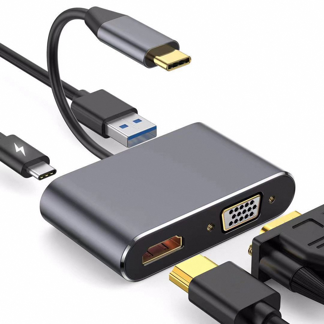 4K USB Type C to VGA 1080P USB - Docking Station Usb C 评论和价格