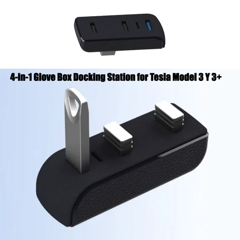 4-in-1 Glove Box Docking Stati - Docking Station Usb C 评论和价格