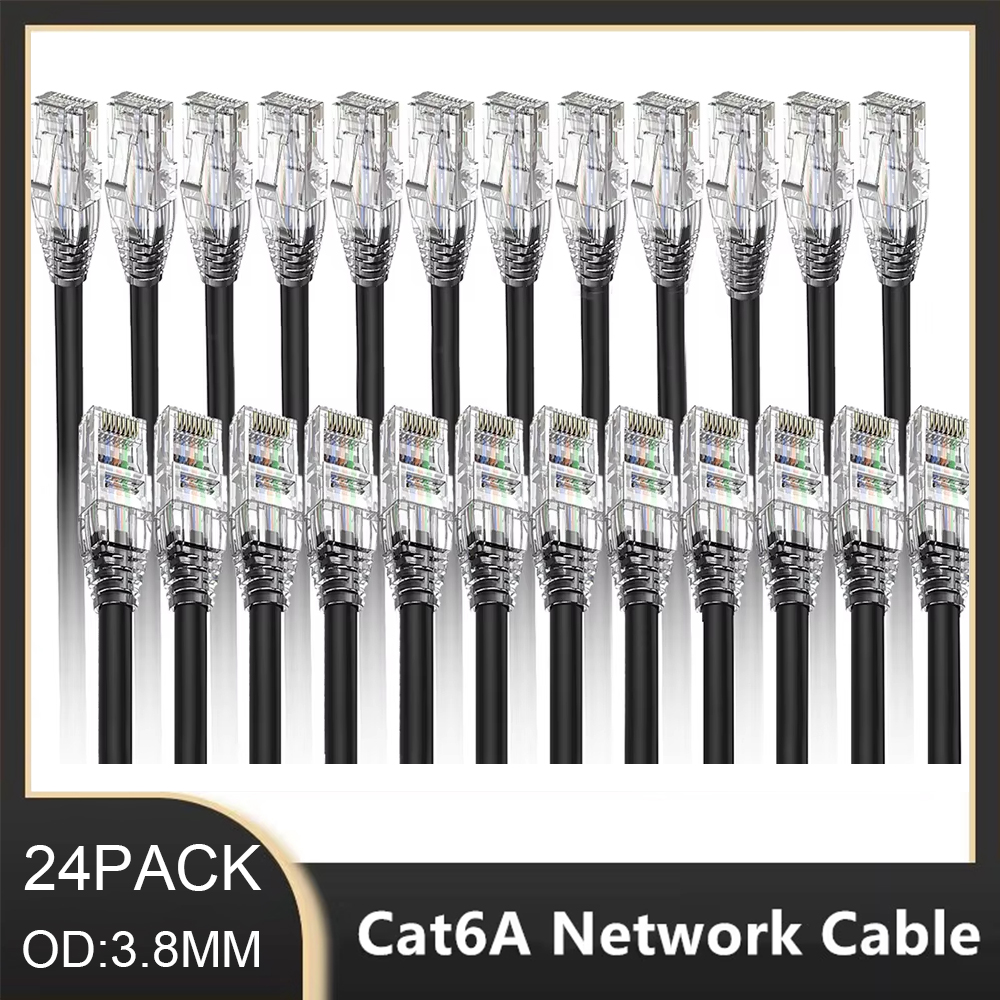 24Pack 0.1/0.15/0.2/0.3/0.5M C - Patch Panel Cat6 评论和价格