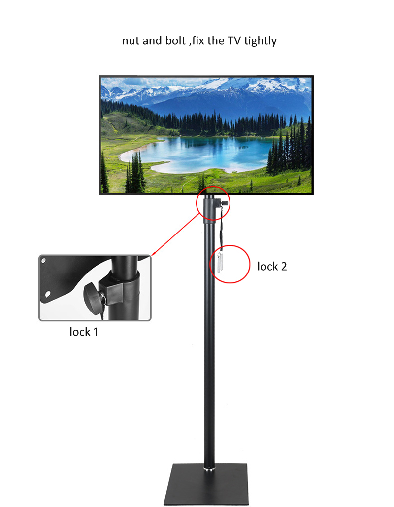 (1500mm high) Steel tilt back  - Flat Panel Mount Tilt 评论和价格
